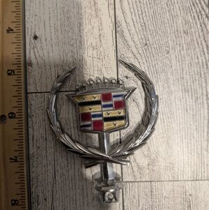 Cadillac Silver and Gold Emblem